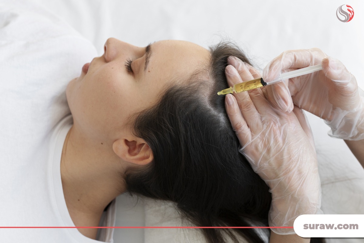 درمان ریزش مو هورمونی در خانم ها با مزوتراپی