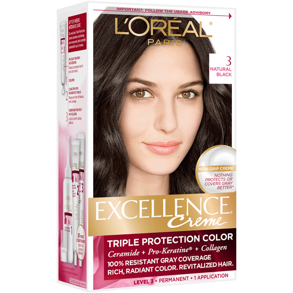 کیت رنگ مو لورال مدل Excellence شماره 3