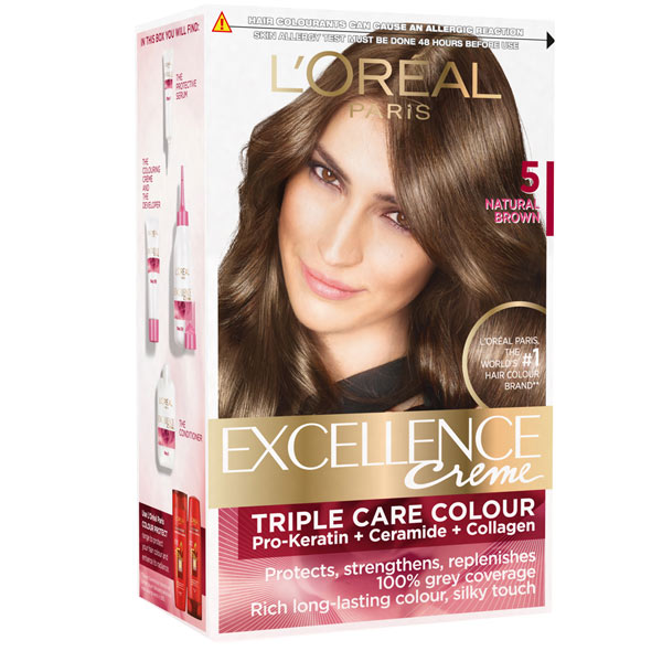 کیت رنگ مو لورال مدل Excellence شماره۵