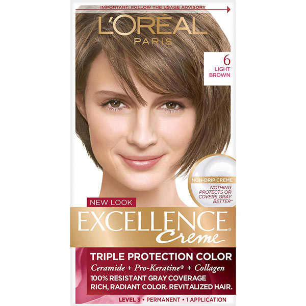 کیت رنگ مو لورال اصل مدل Excellence شماره 6