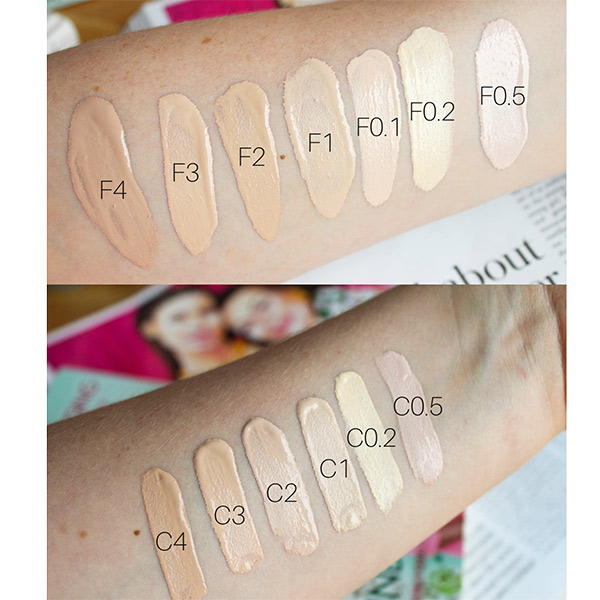 Revolution-Conceal-Hydrate-Foundation-And-Concealer-Swatches-1440×1738