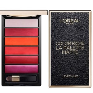 پالت رژ لب لورال LOREAL اصل | مدل کالر ریچ ۶ رنگ MATTE