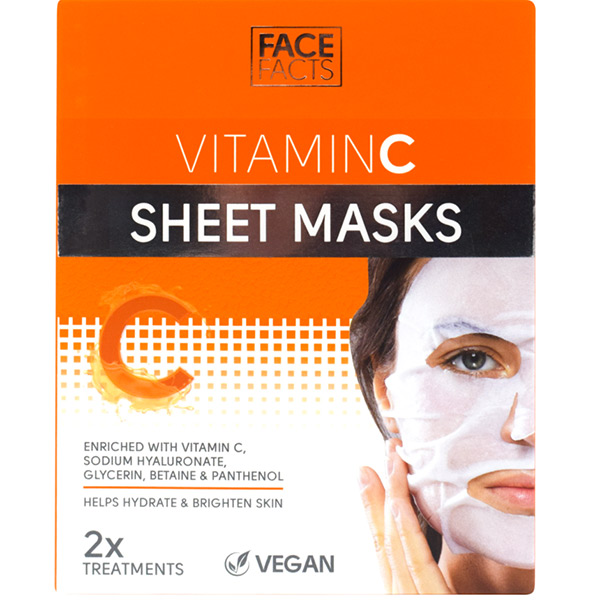 شیت ماسک ویتامین سی فیس فکت انگلیس  | Face Facts Vitamin C Sheet Mask