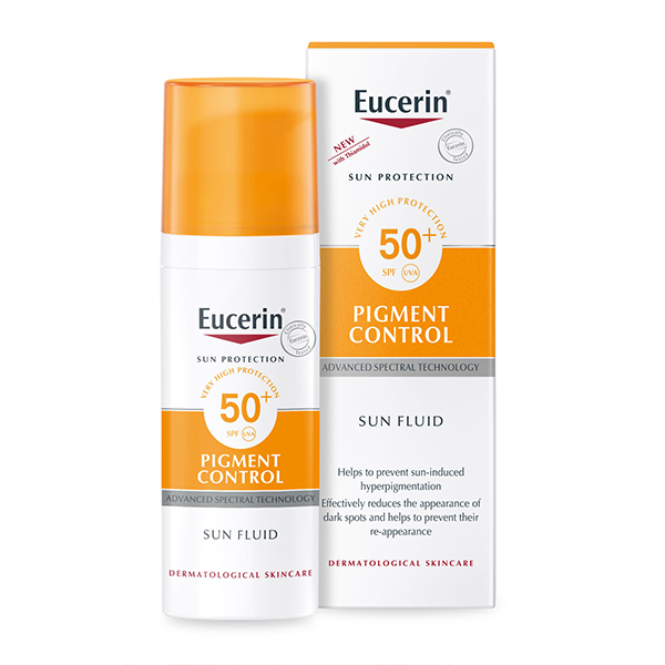 فلوئید ضد آفتاب و ضد لک SPF50 اوسرین ۵۰ میل | کنترل کننده رنگدانه‌های پوست
