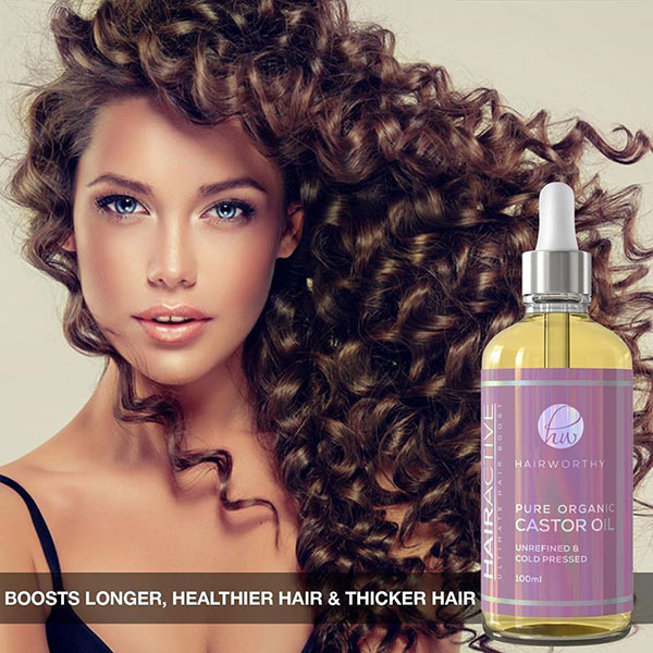 Hairworthy Castor Oil 100% Pure, Organic, Cold-Pressed, Natural 100ml (6)