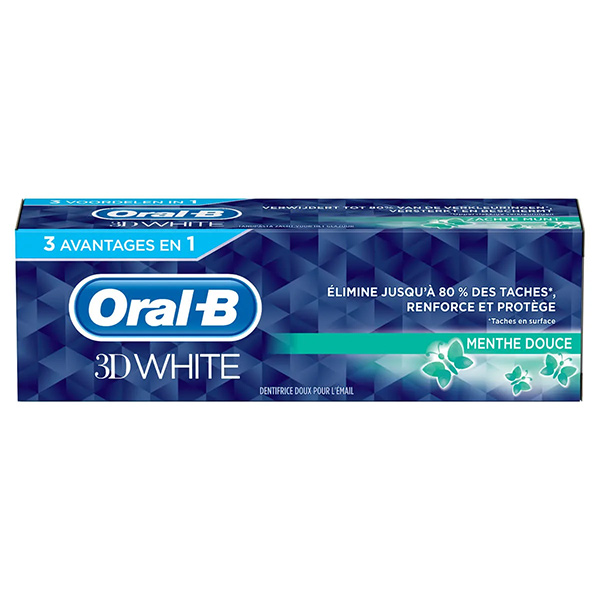 Oral-B 3D White Menthe Douce Dentifrice 75 ml (3)