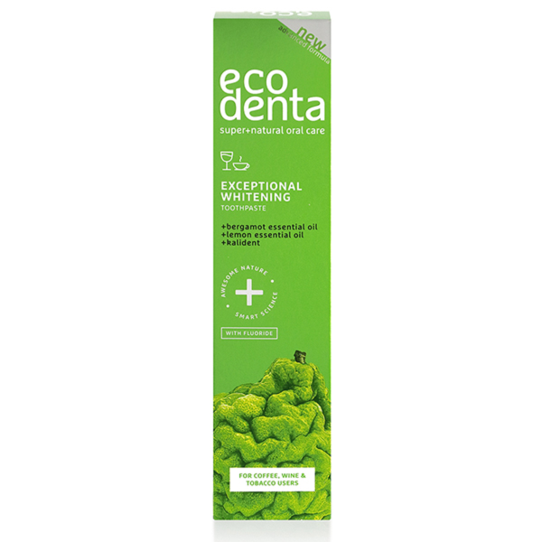 ECODENTA Whitening Toothpaste for coffee-, tea- and smokers 100ml (1)