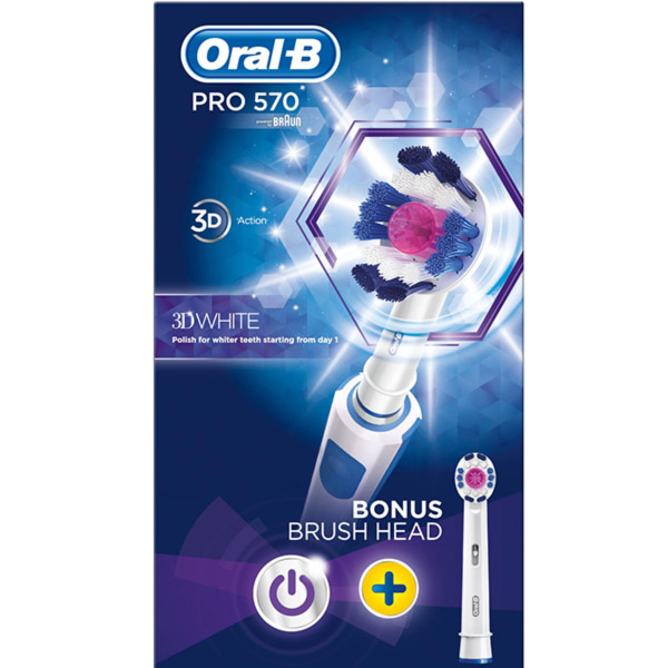 Oral-B Pro 570 3D white electric toothbrush (9)