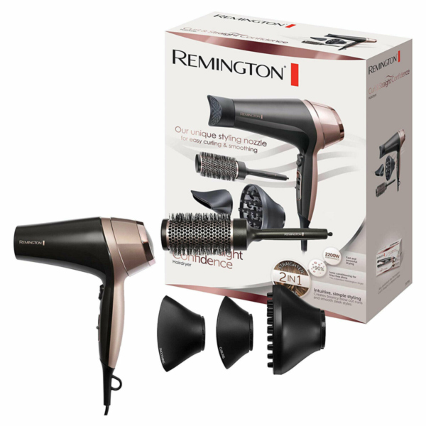 REMINGTON Curl & Straight Confidence Ionic Hair Dryer 2200w (D5706) (6)