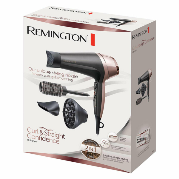 REMINGTON Curl & Straight Confidence Ionic Hair Dryer 2200w (D5706) (7)