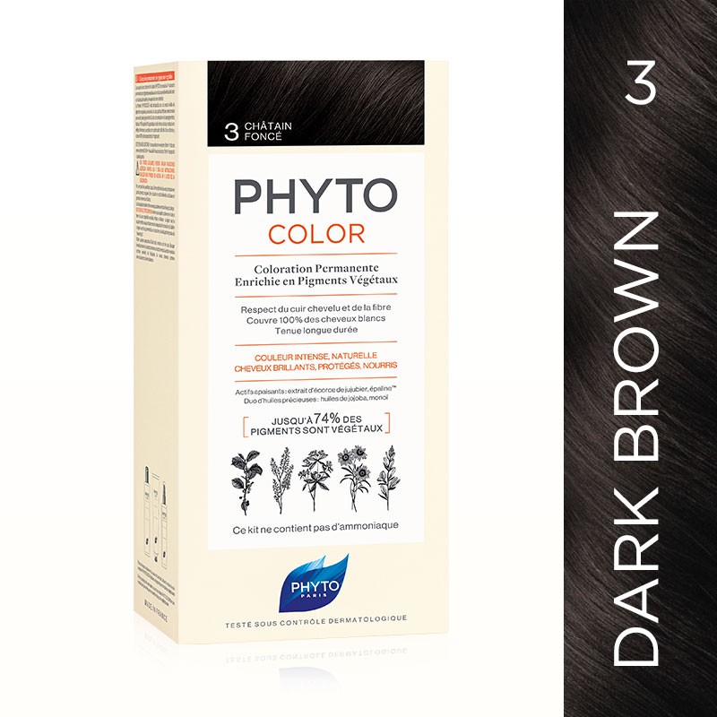 Phyto Phytocolor Ammonia-Free and Permanent Botanical Hair Color no3-