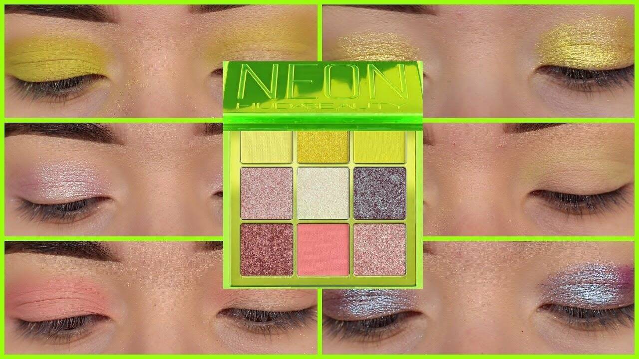 Huda Beauty Neon Obsessions Eyeshadow Palette (green) (7)