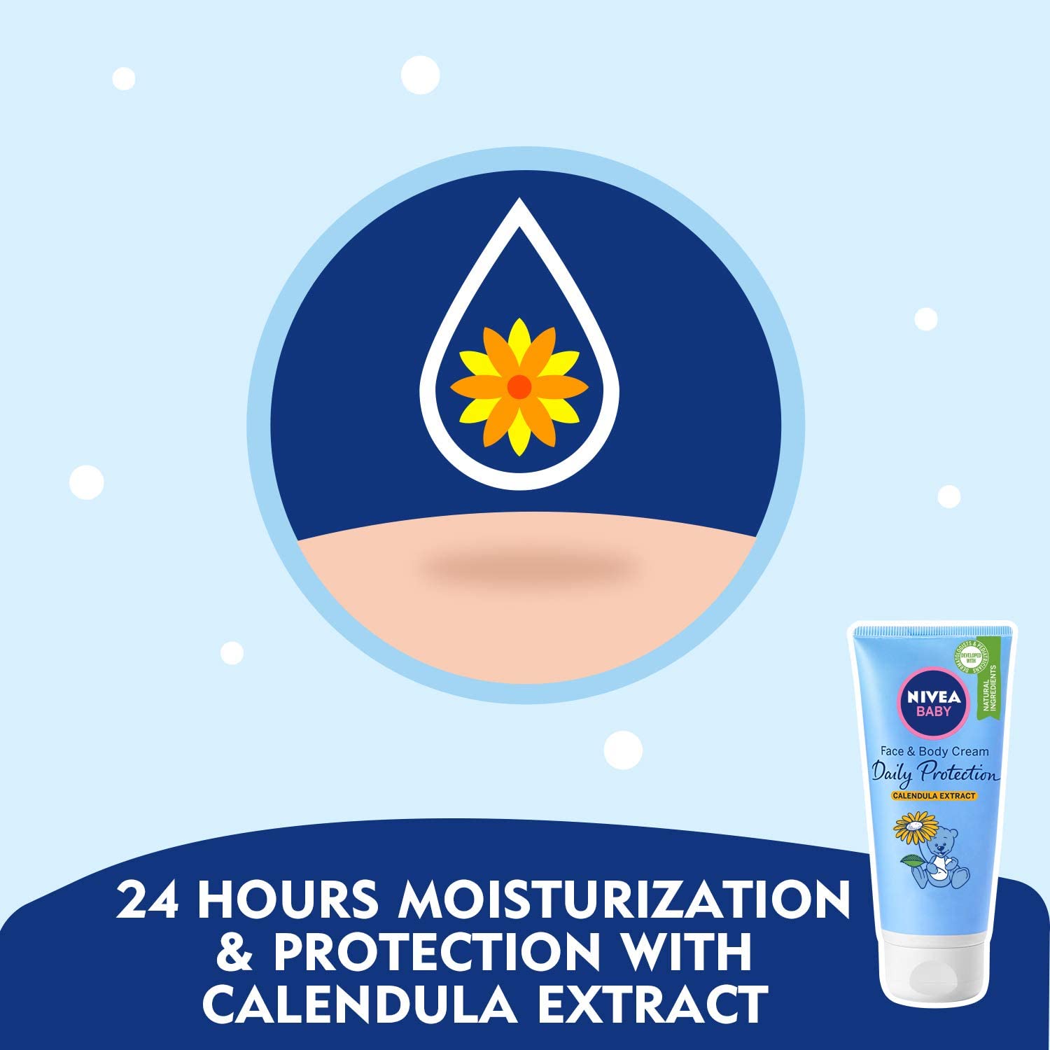 NIVEA Baby Face & Body Daily Protection Cream with Calendula Extract (5)