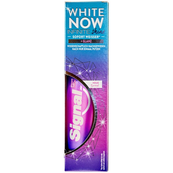 خمیردندان سفید کننده سیگنال سری White Now مدل Infinite Shine - خمیر دندان سفید کننده Signal Infinite Shine