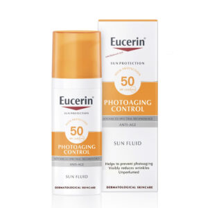 فلوئید ضد آفتاب و ضد چروک SPF50 اوسرین | Eucerin Sun Face Anti-Age Fluid SPF50 50ml