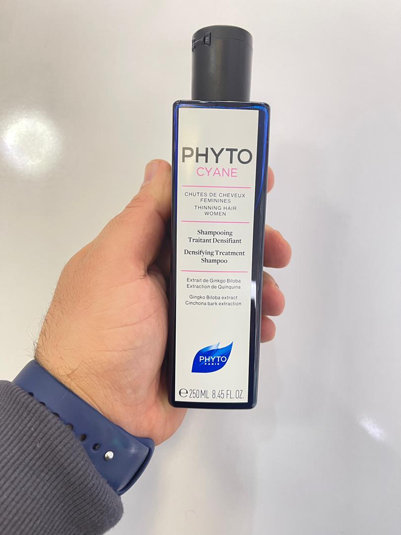 شامپو ضد ریزش و حجم دهنده فیتو فیتوسیان 250میل | شامپو PHYTOCYANE PHYTO برای موهای نازک و کم پشت