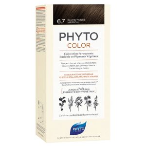 رنگ موی بدون آمونیاک فیتوکالر شماره 6.7 (جدید) | رنگ موی دائمی و گیاهی Phyto Phytocolor