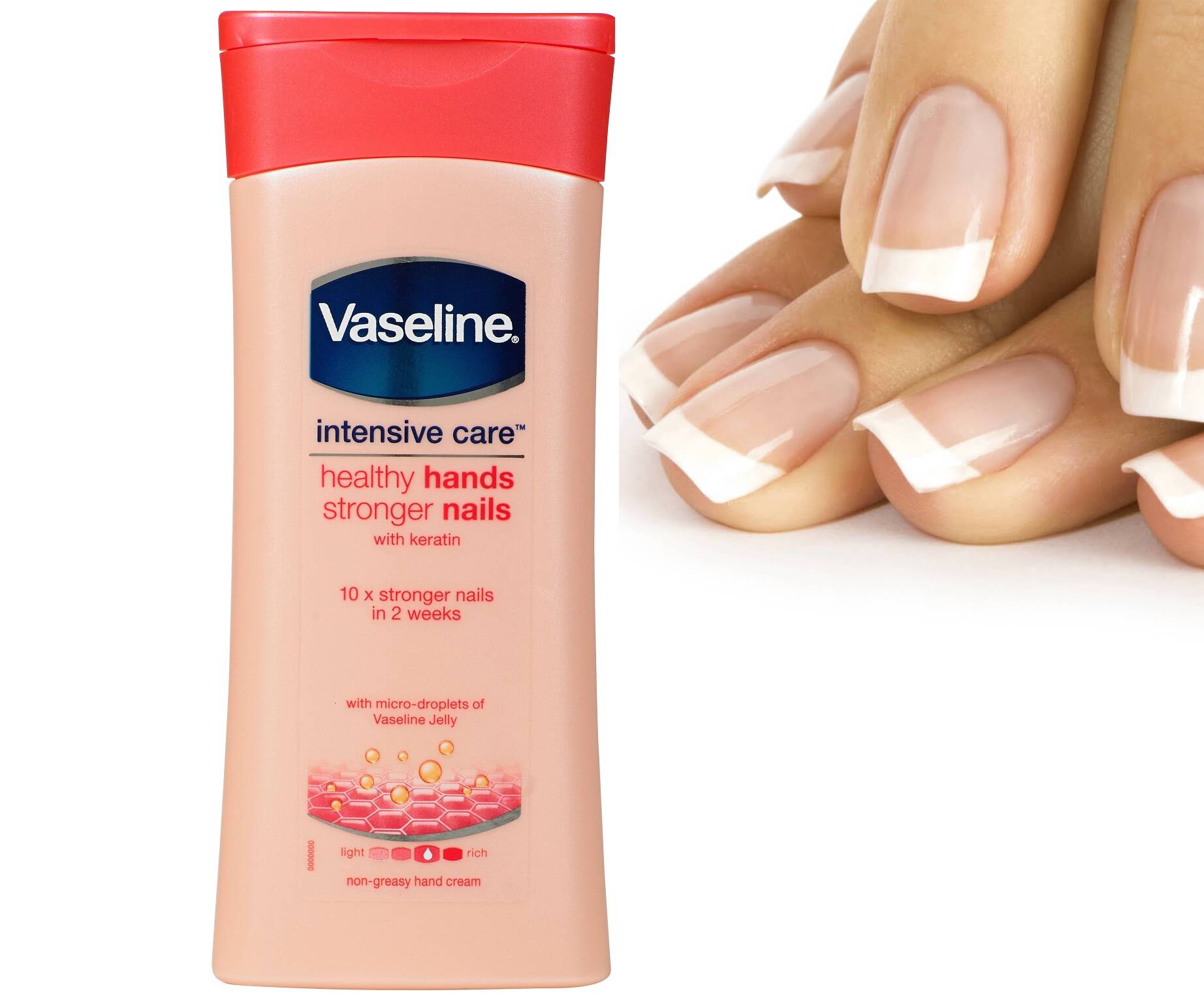 لوسیون دست و ناخن کراتینه وازلین (Vaseline Hands Nails Lotion)