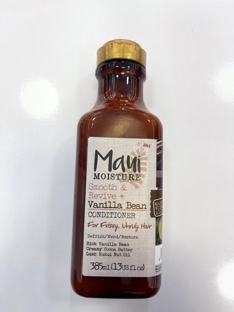 نرم کننده دانه وانیل Vanilla Bean مائویی Maui اصل | ضد وز، آبرسان، ترمیم کننده قوی مو | 385 میل