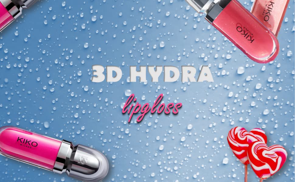 رژ لب مایع براق سه بعدی و آبرسان کیکو میلانو ایتالیایی kiko (مدل3D hydra ) | حجم دهنده و براق کننده رنگی