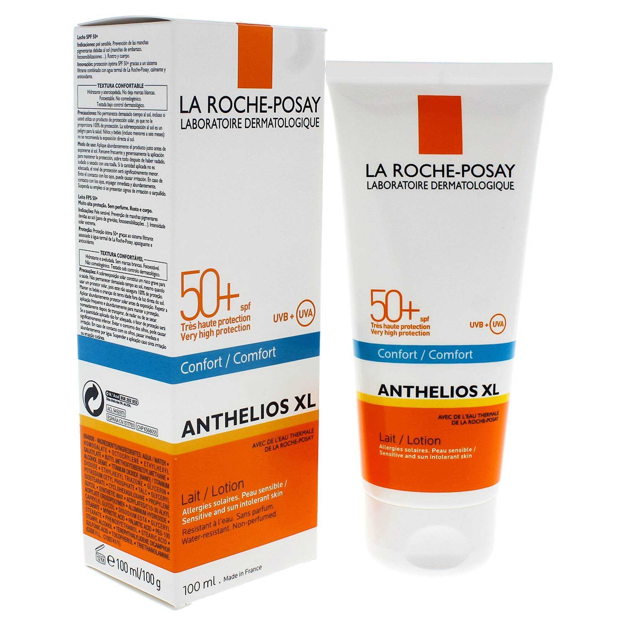 لوسیون ضد آفتاب کامفورت Anthelios XL لاروش پوزای | SPF 50+، محافظت از پوست حساس