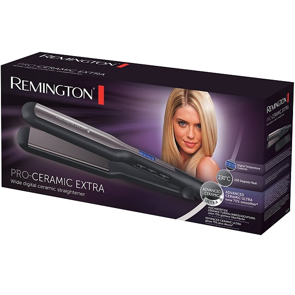 اتو موی پرو سرامیک اکسترا S5525 رمینگتون اصل | صاف کننده مو با صفحات اولترا سرامیک پیشرفته | Remington S5525 Pro-Ceramic Extra Hair Straightener