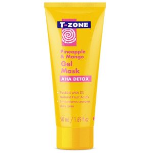 ماسک ژله ای تی زون (T-zone) | مدل آناناس و انبه، حاوی 3% آلفا هیدروکسی، ضد لک و شفاف کننده، انواع پوست | 50 میل