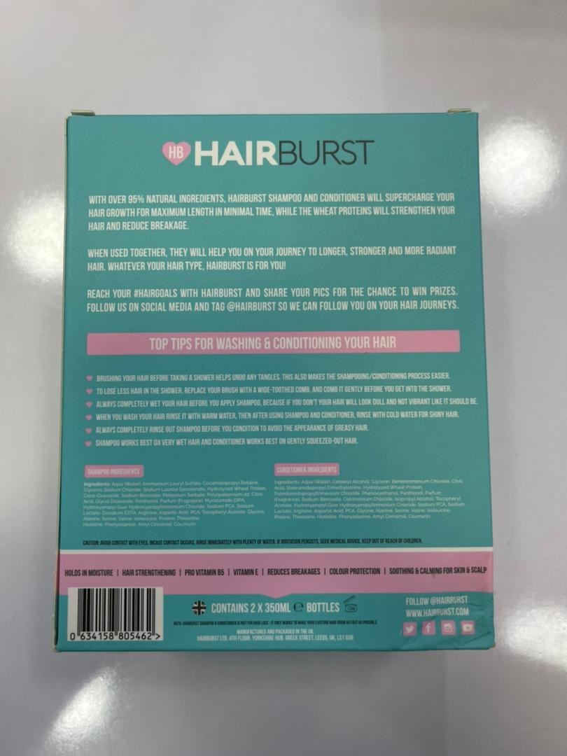 شامپو و نرم کننده هیربرست اصل | HAIRBUST Hair Growth | حجم ۳۵۰ میل