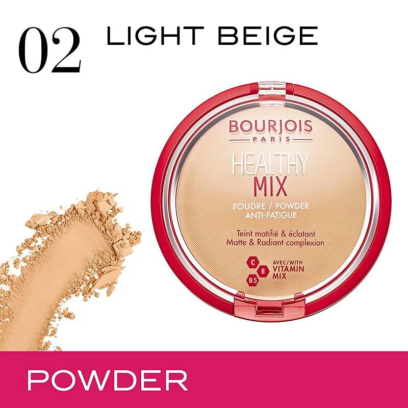 Bourjois Healthy Mix Anti-Fatigue Powder-02 Light Beige