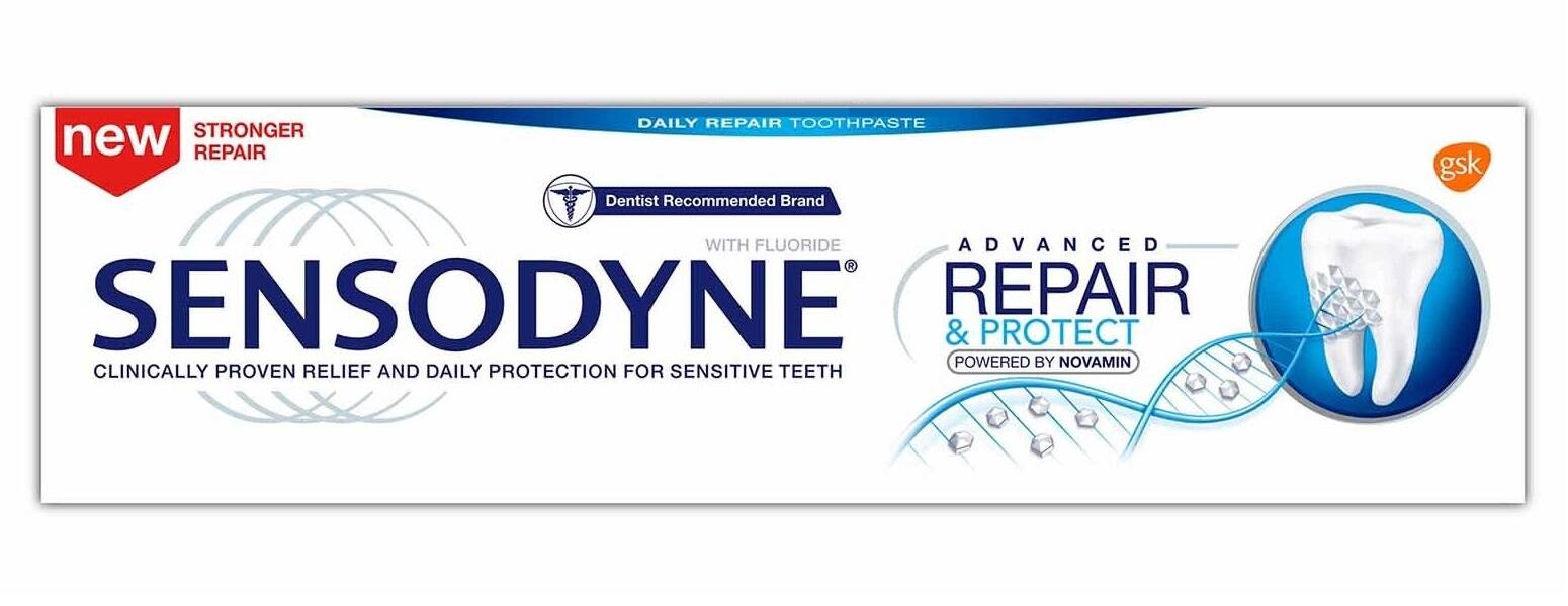 خمیر دندان اورجینال Repair & Protect سنسوداین Sensodyne اصل | ترمیم کننده و محافظت کننده از دندان های حساس