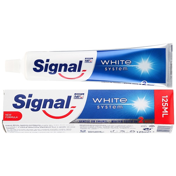 خمیر دندان سفید کننده سیگنال | مدل Signal White System | اصل انگلیس، حجم 125 میل
