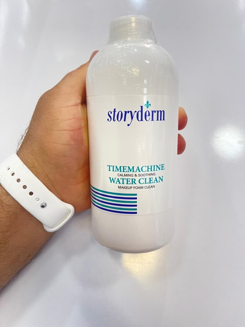 شستشوی صورت و پاک کننده آرایش تایم ماشین استوری درم Storyderm TimeMachine | آبرسان و آرام کننده پوست 150 میل