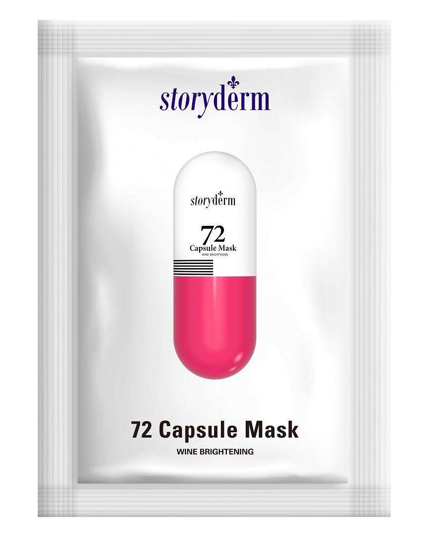 ماسک کپسولی 72 ساعته شرابی استوری درم Storyderm مدل WINE BRIGHTING