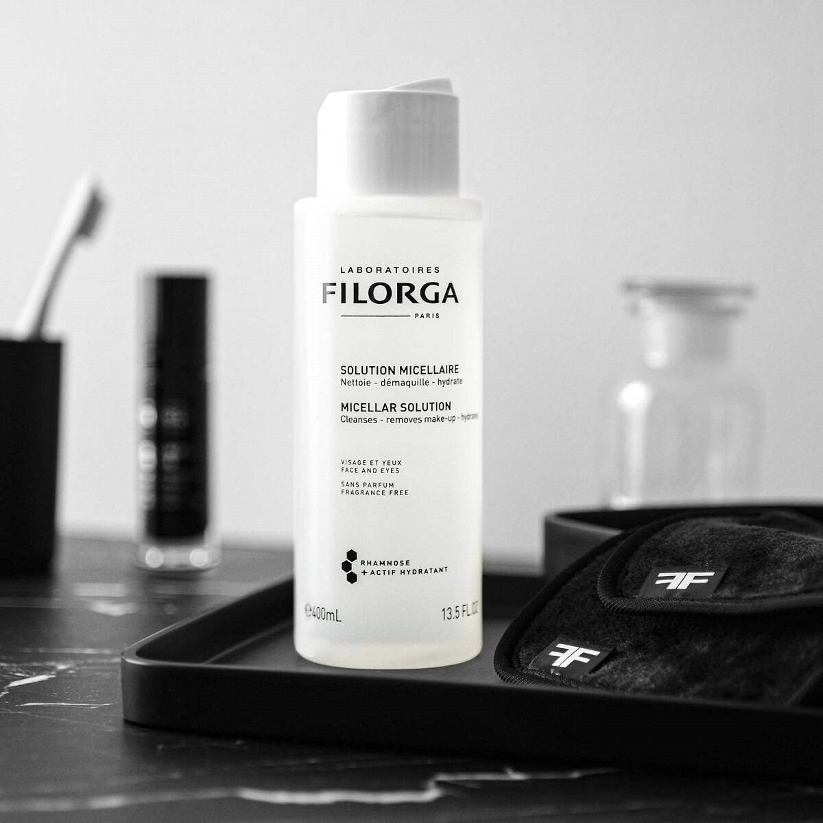میسلار واتر آبرسان فیلورگا 400 میلی لیتری پاک کننده صورت و آرایش Laboratoires Filorga Paris hydrate Micellar Solution