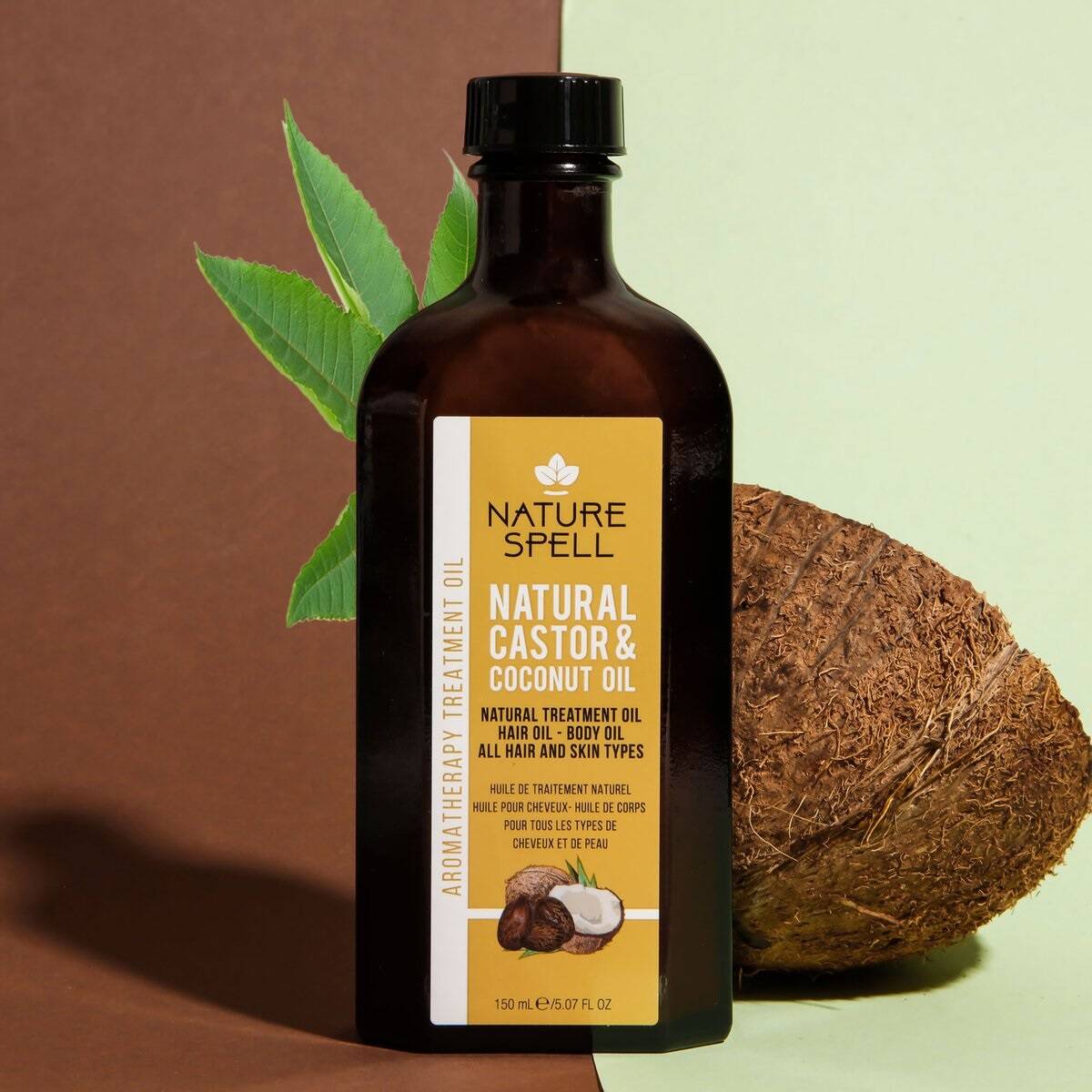 روغن کرچک و نارگیل نچر سپیل Nature Spell Castor &Coconut Treatment Oil