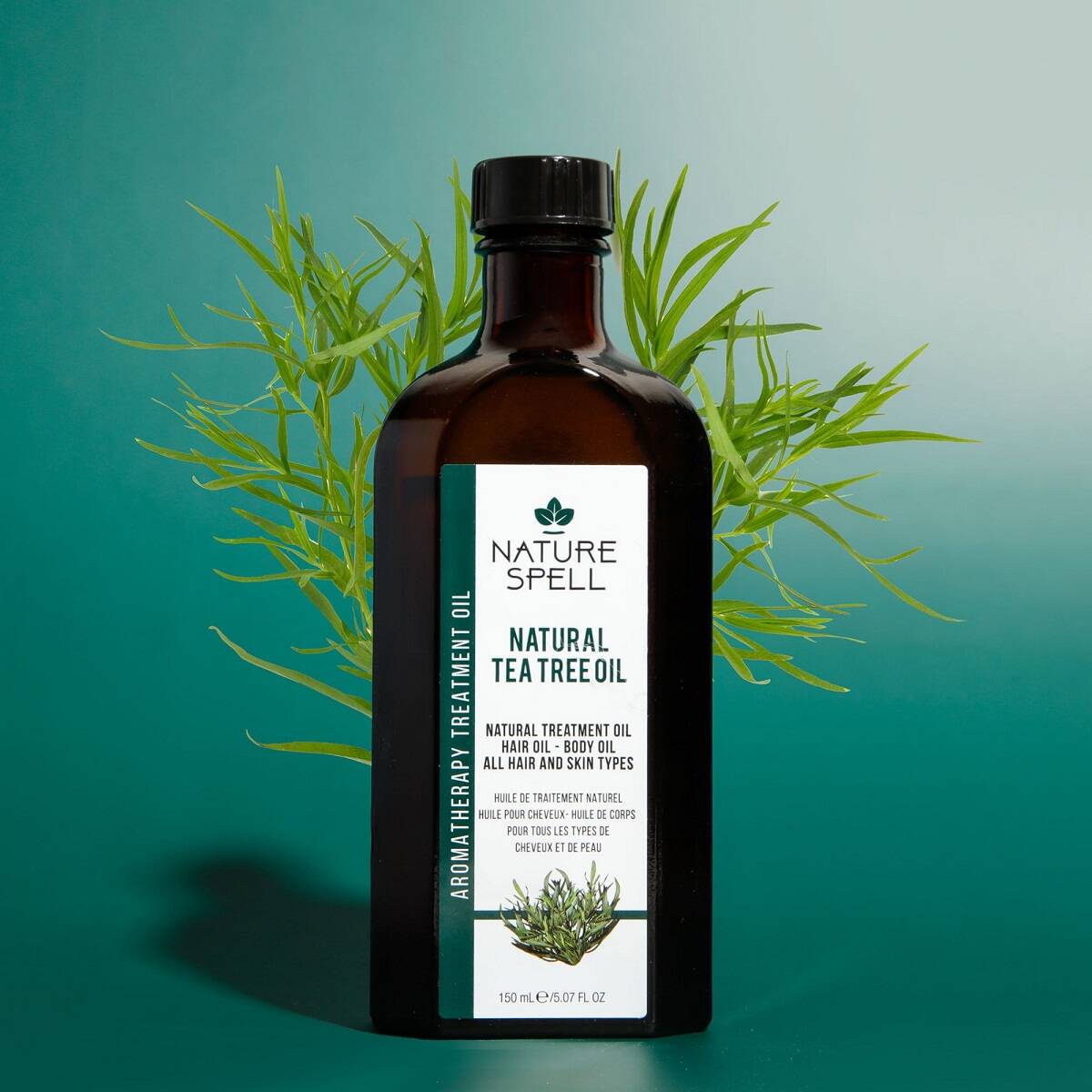 روغن چای مو و بدن نچر سپیل انگلیس - Nature Spell Tea Tree Treatment Oil For Hair & Body