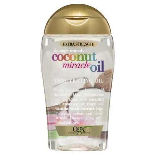 سرم مو روغن نارگیل ميراكل او جی ایکس (کوکونات اویل) | OGX Extra Strength Damage Remedy + Coconut Miracle Oil Penetrating Hair Oil Treatment 100ml