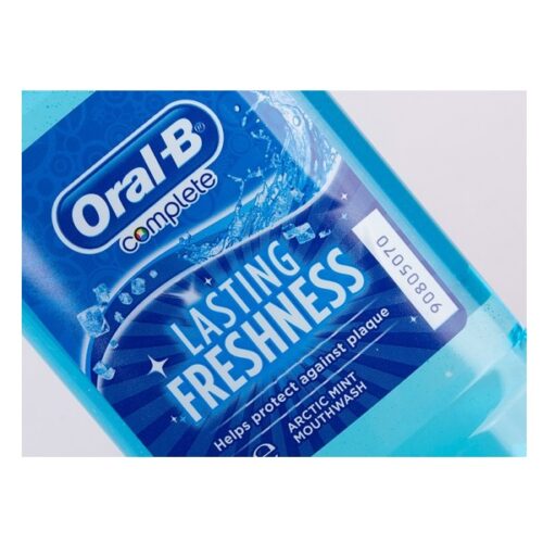 دهانشویه اورال بی مدل Lasting Freshness (اصل Oral-B) با رایحه نعنا، ضد پوسیدگی و پلاک