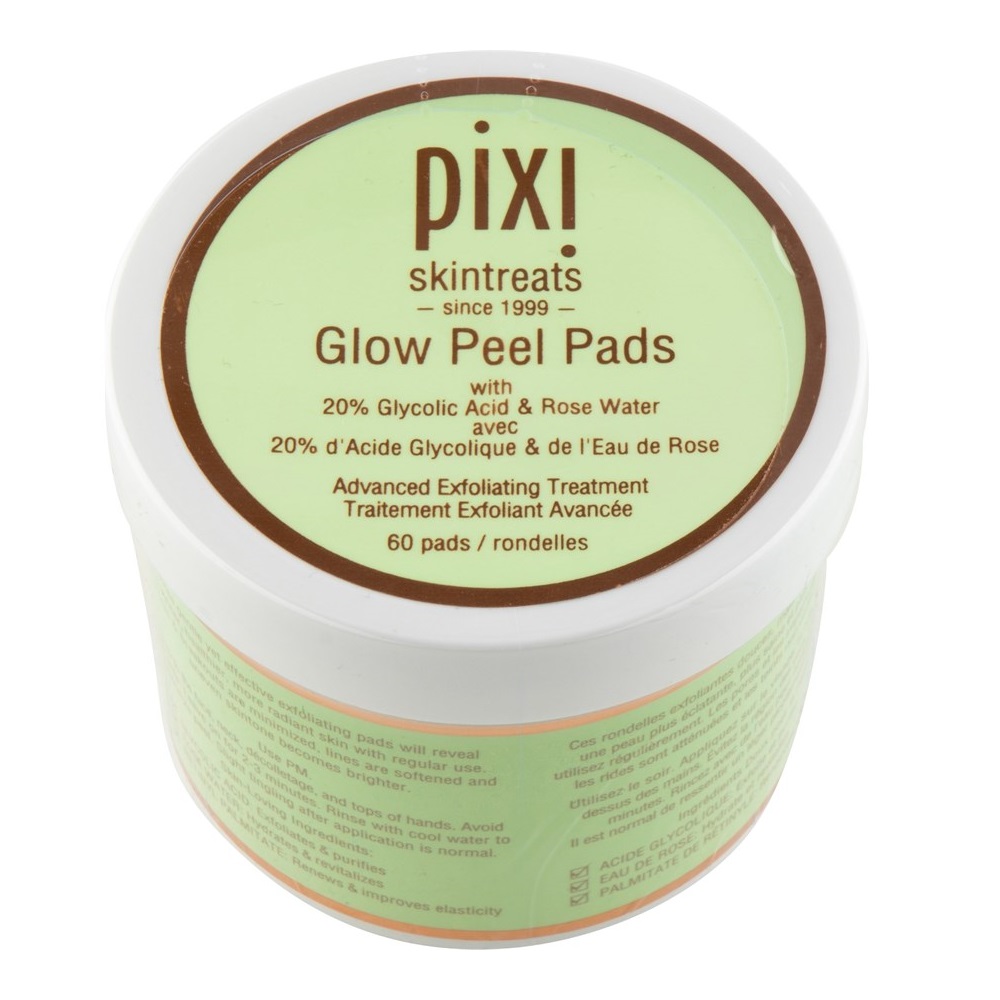 پد لایه بردار گلو Glow پیکسی PIXI Peel Pads حاوی گلیکولیک اسید 20% تعداد 60 عدد | ضد لک، ضد چروک و منافذ پوست
