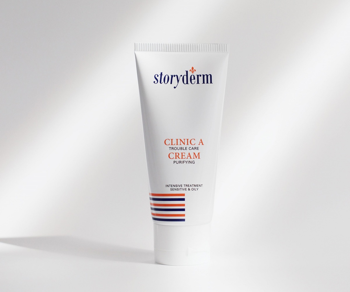 کرم مرطوب کننده پوست چرب و مستعد جوش کلینیک آ استوری درم Storyderm Clinic-A | آبرسانی، بدون چربی، تسکین دهنده و کاهش التهاب آکنه