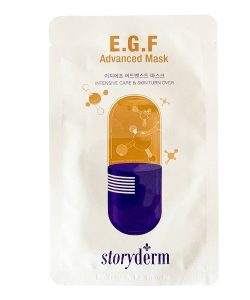 ماسک ورقه‌ای بازسازی کننده E.G.F استوری درم (Storyderm) | ترمیم پوست آسیب دیده، جوانساز، مرطوب کننده