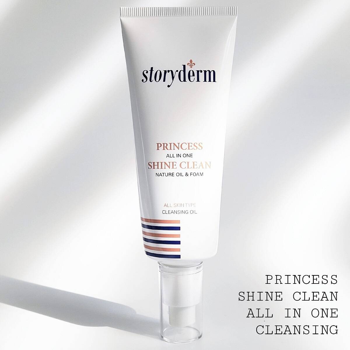 شوینده 6 روغن پرنسس شاین استوری درم Storyderm Princess Shine | پاک کننده قوی، مرطوب کننده و مغذی پوست صورت