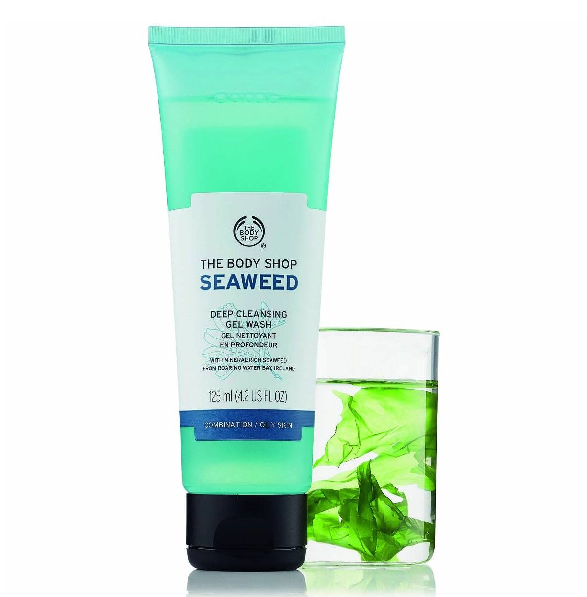 ژل شستشو سیوید جلبک دریایی بادی شاپ اصل برای پوست چرب و مختلط چرب (The Body Shop Seaweed Deep Cleansing Gel Wash 125ml)
