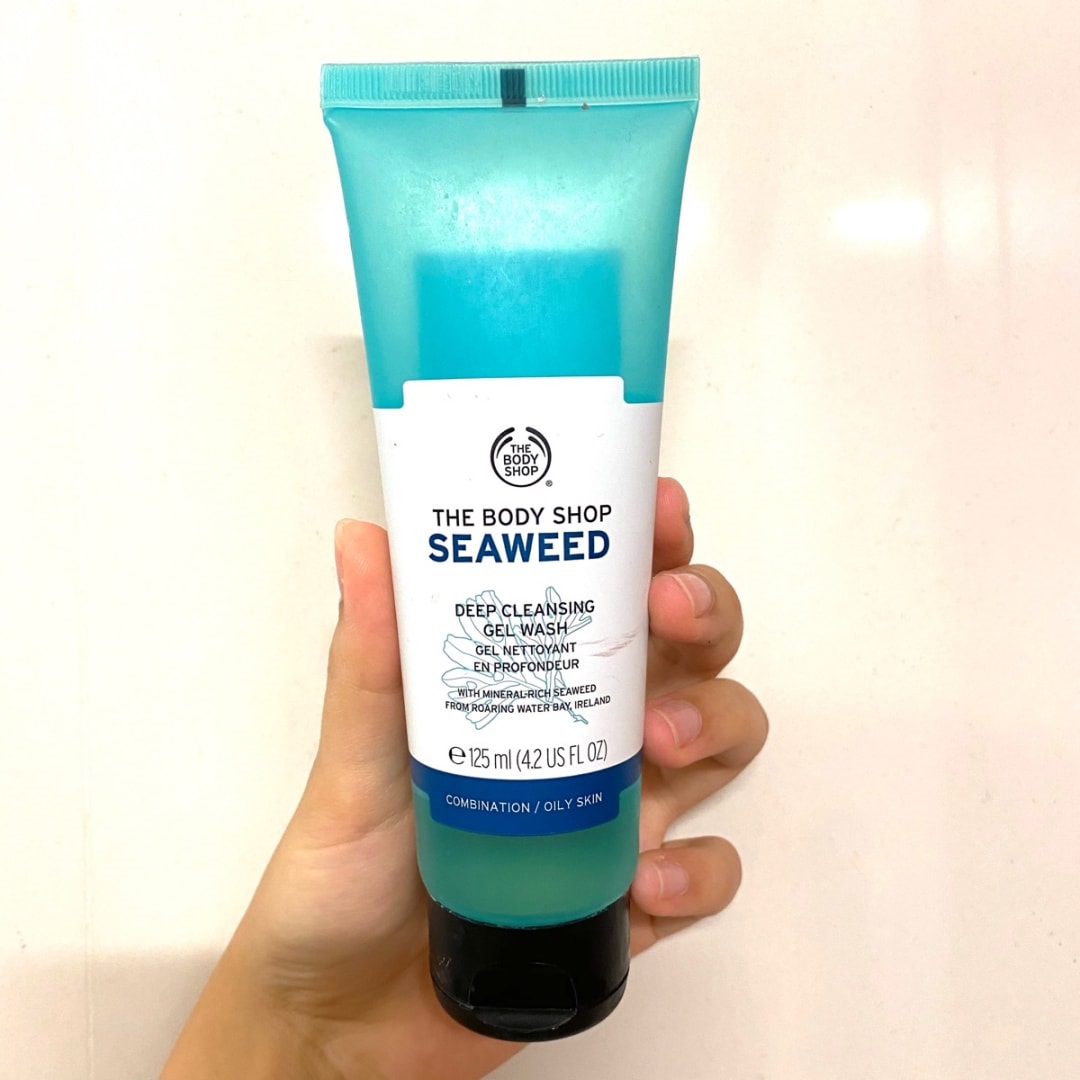 ژل شستشو سیوید جلبک دریایی بادی شاپ اصل برای پوست چرب و مختلط چرب (The Body Shop Seaweed Deep Cleansing Gel Wash 125ml)