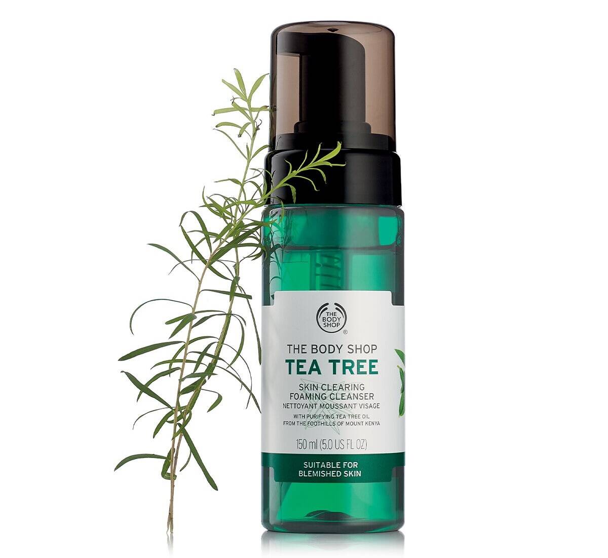 فوم شستشو تی تری بادی شاپ (درخت چای) برای پوست چرب و جوش دار (The Body Shop Tea Tree Foaming Cleanser )