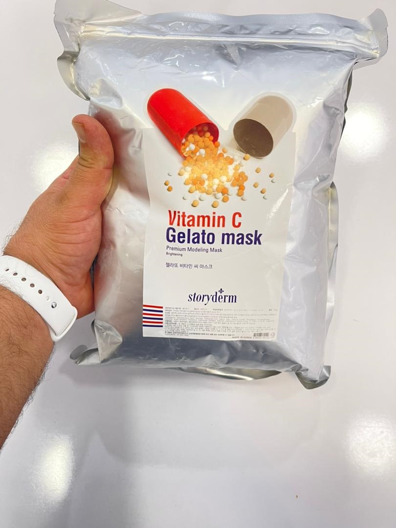 ماسک ژلاتو پودری ویتامین C استوری درم Storyderm Vitamin C Gelato Mask | روشن کننده، ضد لک، آنتی اکسیدان، ضد پیری | یک کیلوگرم