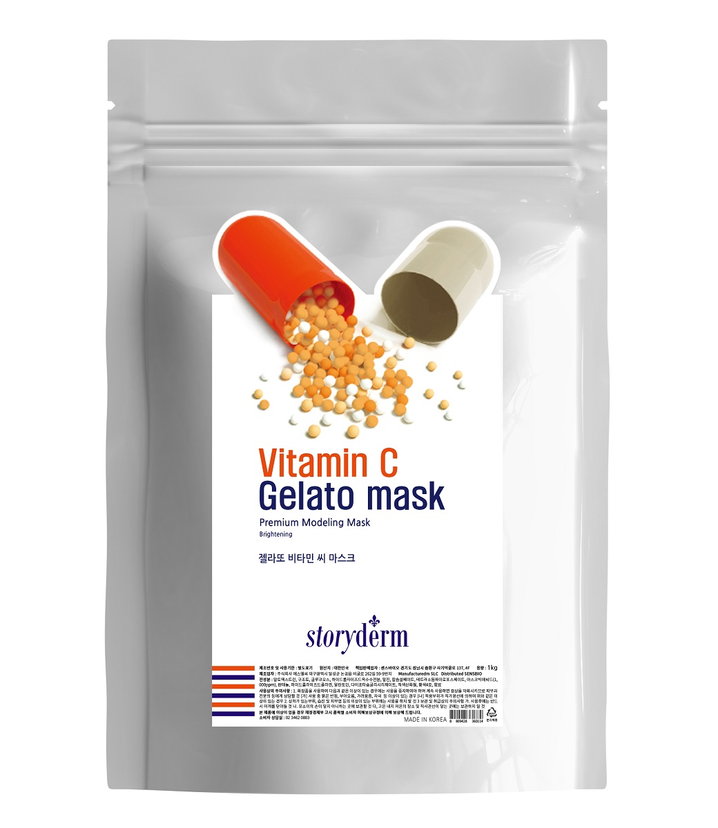 ماسک ژلاتو ویتامین سی استوری درم | روشن کننده، ضد لک، آنتی اکسیدان، ضد پیری | یک کیلوگرم