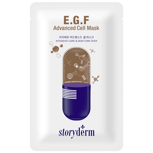 ماسک ورقه‌ای بازسازی کننده E.G.F استوری درم Storyderm حجم 25 میل | حاوی سلول های بنیادی