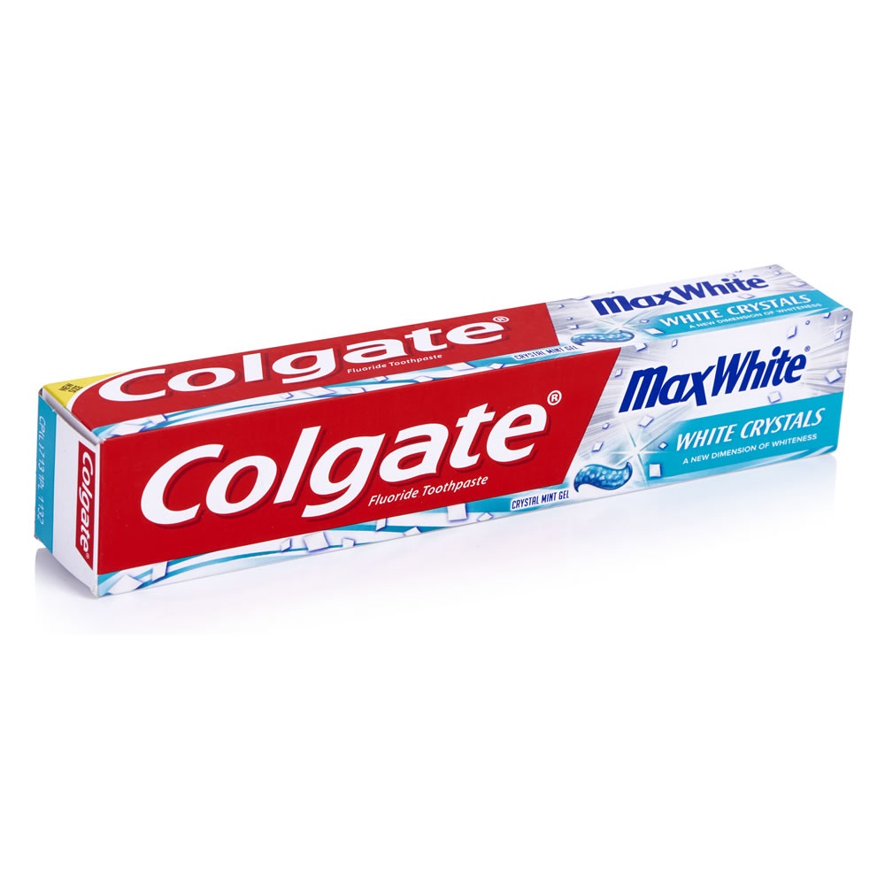 خمیر دندان کولگیت مدل Max White (خمیردندان سفید کننده مکس وایت Colgate White Crystal)