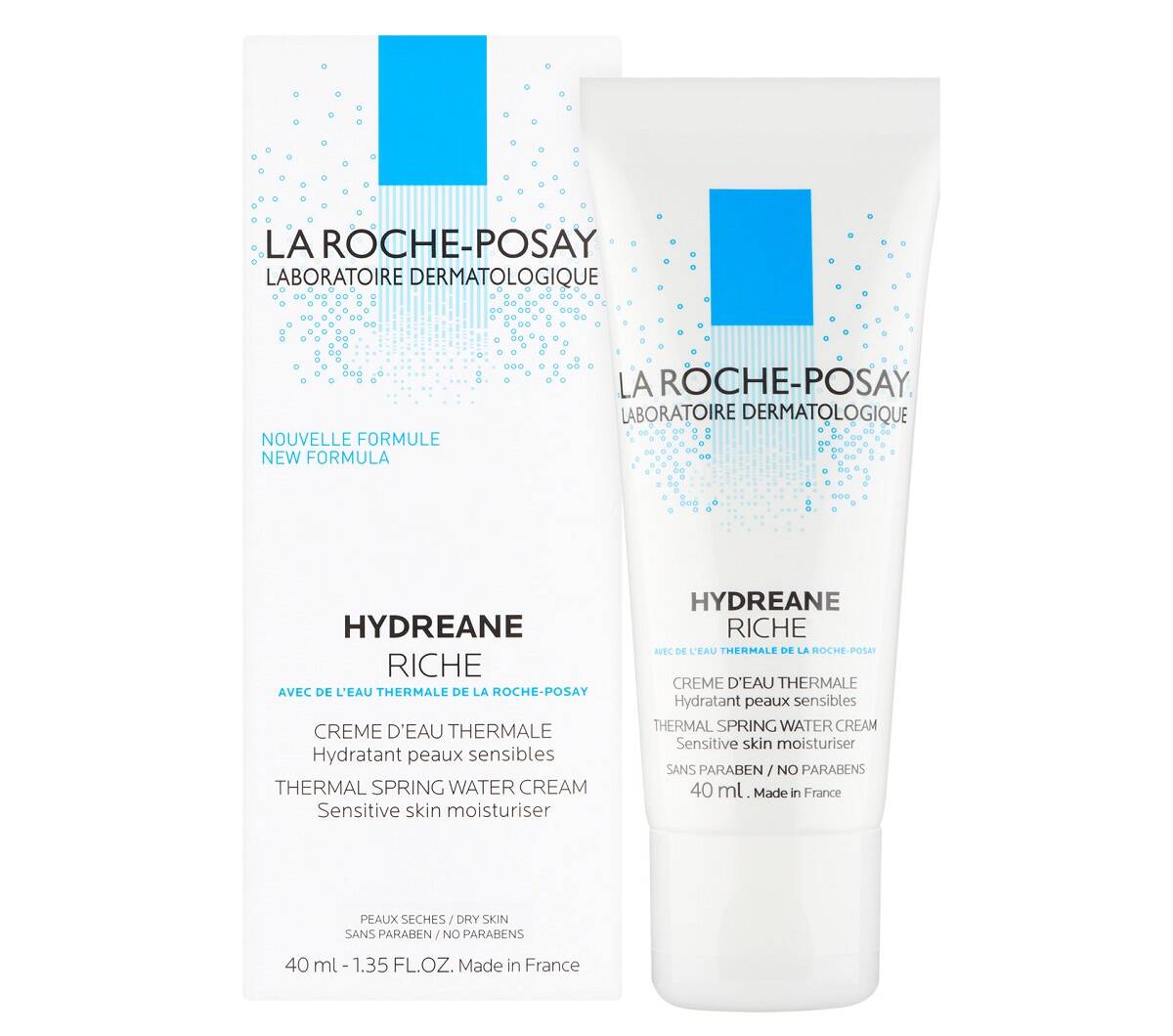 مرطوب کننده لاروش پوزای پوست حساس و خشک هیدرین ریچ (LA ROCHE-POSAY Hydreane Riche Moisturizing Cream for sensitive skin, 40ml)